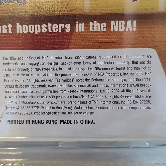 💲SALE💲2002 McFARLANE NBA Series 1 KOBE BRYANT 6" action New & original package - Picture 5 of 9